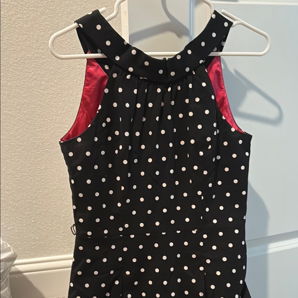 Polka Dot Dress - Black and White